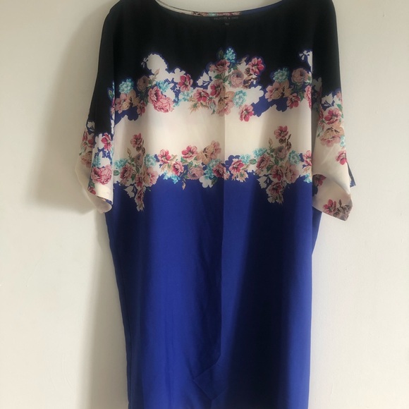 Tunic Dress Nordstrom xl floral blue - Picture 4 of 4